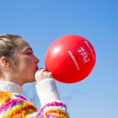 Social media ballon cf lucht